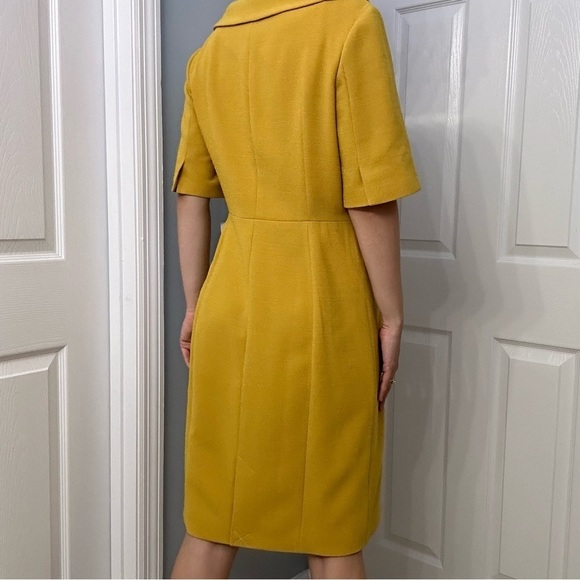 MM. Lafleur Dress Candace Suit Tailored Yellow Work Business Size 10 Medium New - Picture 2 of 9